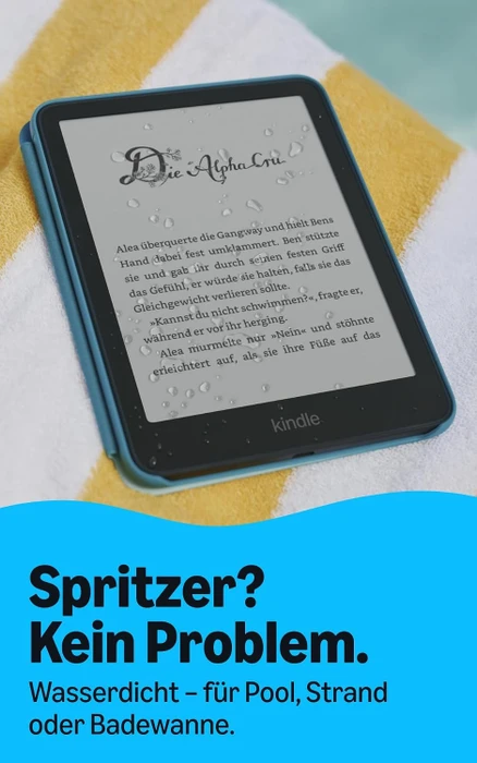 Amazon Kindle Paperwhite 13. Gen, 16GB Flash, ohne Werbung, Kids Edition, inkl. Hülle Schnurriwelt [2026]