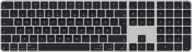 Apple Magic Keyboard mit Touch ID und Ziffernblock für Mac mit Apple Chip (USB-C), schwarz/silber, USB/Bluetooth, NO (MXK83H/A)
