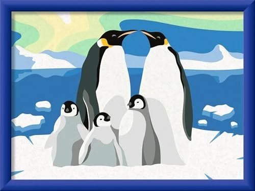 Ravensburger Malen nach Zahlen CreArt Pinguin-Familie