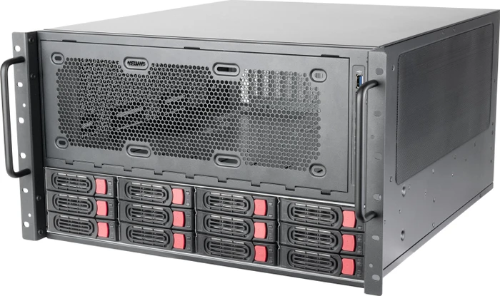 SilverStone RM61-312, schwarz, 6HE, ATX
