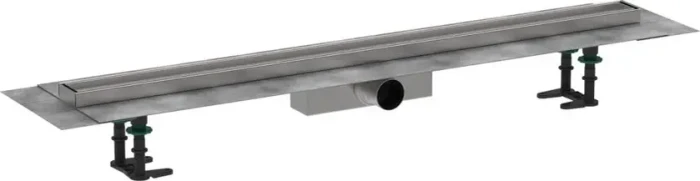 Hansgrohe RainDrain Compact Duschrinne, Komplett-Set, edelstahl gebürstet