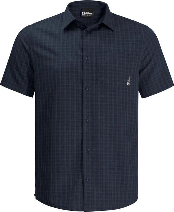 Jack Wolfskin El Dorado Hemd kurzarm night blue checks (Herren)