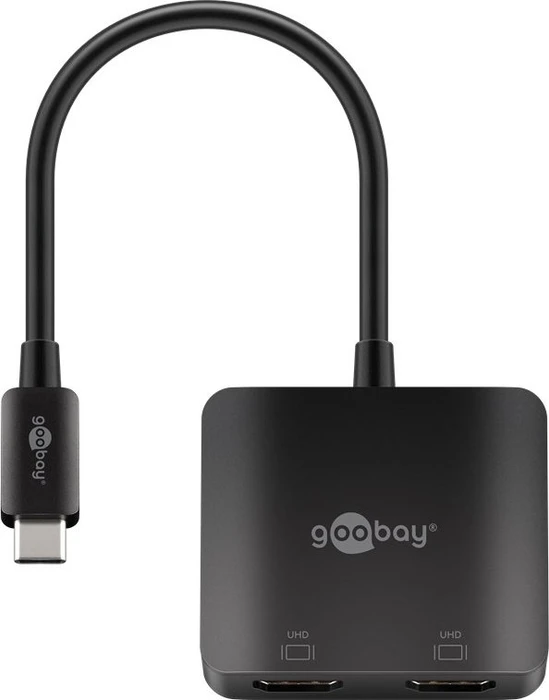 Wentronic Goobay USB-C auf 2x HDMI Adapter