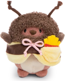 Nici MyMochi Kuscheltier Bär Nomo mit Pommes und Bienenkostüm in Geschenkbox 8cm