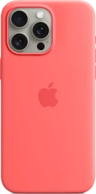 Apple Silikon Case mit MagSafe für iPhone 15 Pro Max guave