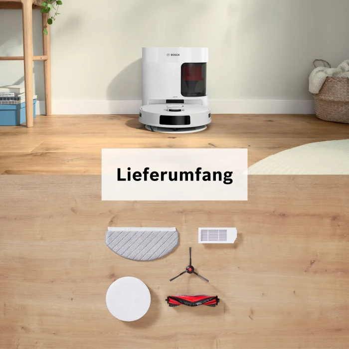 Bosch BCRD2W Spotless Advanced+ Saug-/Wischroboter weiß inkl. Absaugstation
