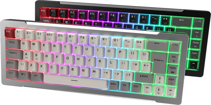 Raijintek MGA-68 Magnetic Switch Keyboard, schwarz, LEDs RGB, Hejin Magnetic Yellow, USB, DE