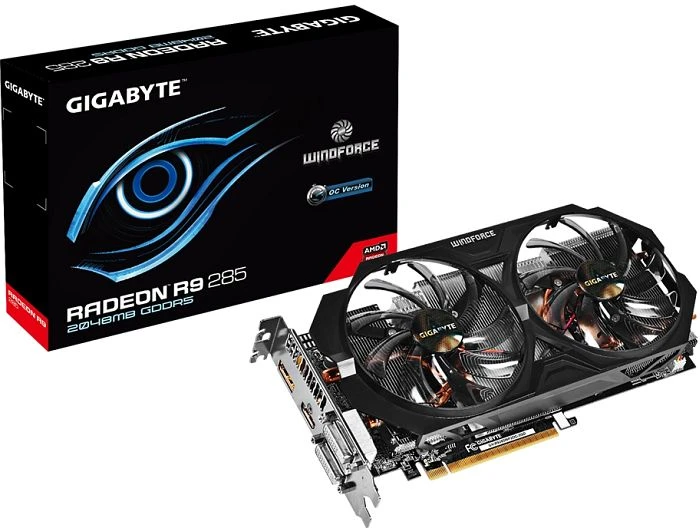 GIGABYTE Radeon R9 285 OC, 2GB GDDR5, 2x DVI, HDMI, DP