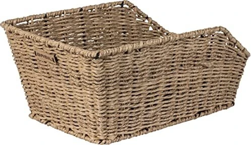 Basil Cento Rattan Look Fahrradkorb braun