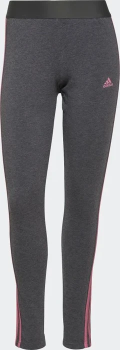 adidas Loungewear Essentials 3-Streifen Hose lang dark grey heather/rose tone (Damen)