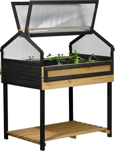 Dobar 58392FSCe 4-Jahreszeiten XXL Hochbeet 100x73cm