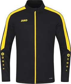 Jako Power Polyester Trainingsjacke schwarz/citro