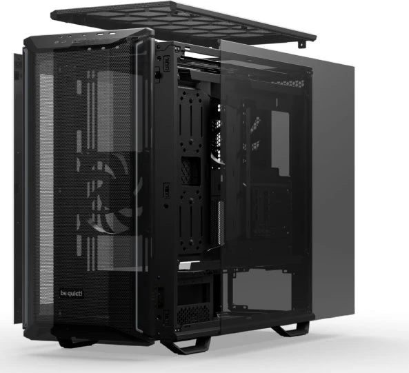 be quiet! Dark Base 701 Black, Glasfenster