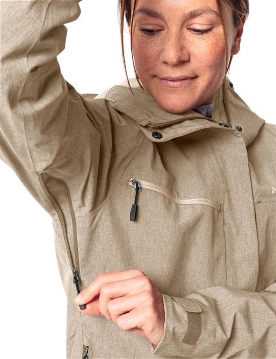 Vaude Yaras Warm Rain Fahrradjacke linen (Damen)