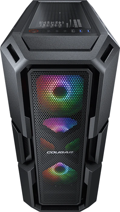 Cougar MX440 Mesh RGB, Glasfenster