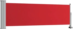 vidaXL Ausziehbare Seitenmarkise 300x80cm rot