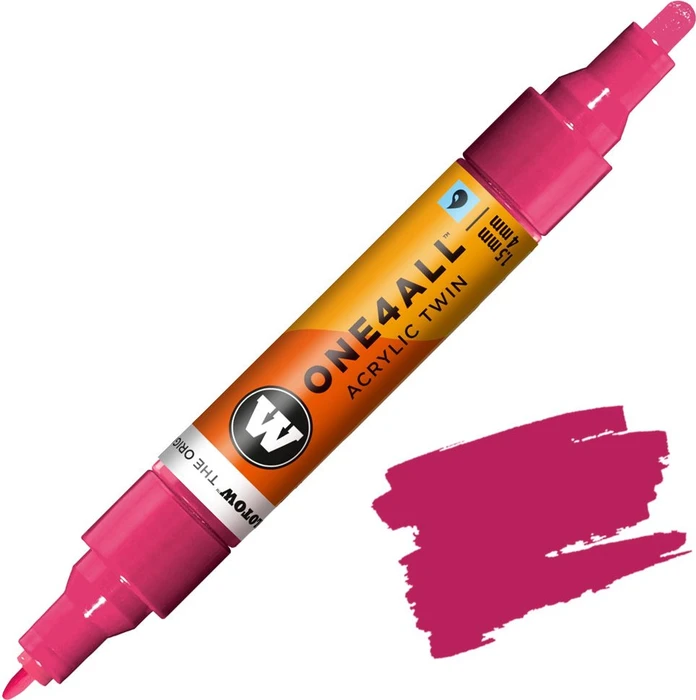 Molotow ONE4ALL Twin 1.5/4mm Acrylmarker magenta