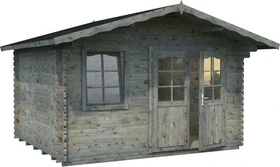 Palmako Emma 10.4m² Gartenhaus grau tauchgrundiert