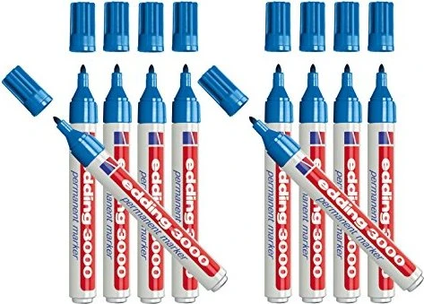 edding 3000 Permanentmarker hellblau, 10er-Pack