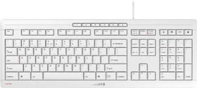 Cherry Stream Keyboard 2019, weiß/grau, USB, EU