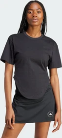 adidas by Stella McCartney Sportswear Curved Hem T-Shirt kurzarm schwarz (Damen)