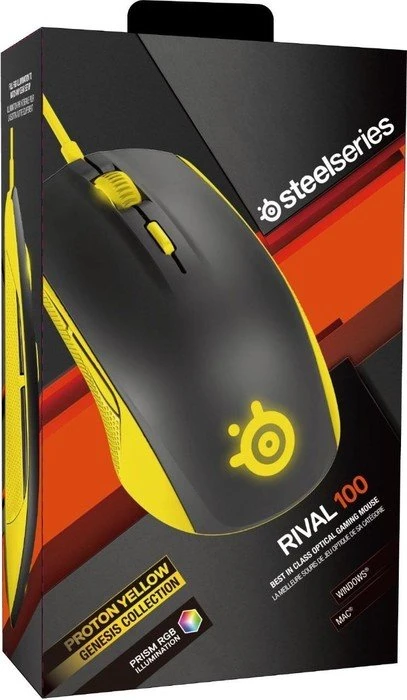 SteelSeries Rival 100 Proton Yellow, USB