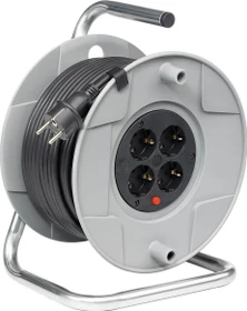 Brennenstuhl BAT AK 260 Kabeltrommel, Schuko auf 4x Schuko, 50m, IP20, H05VV-F 3G1,5