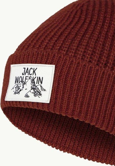 Jack Wolfskin Badge Beanie intense rust
