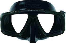 Aqualung Look Zweiglasmaske schwarz