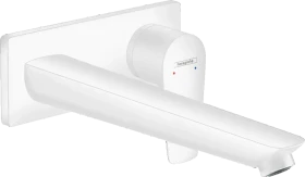 Hansgrohe Talis E Einhebel-Waschtischmischer Unterputz für Wandmontage mit Auslauf 22.5cm mattweiß