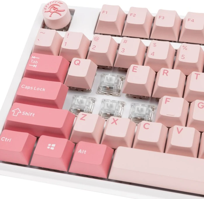 Ducky One 3, Gossamer Pink, MX ERGO CLEAR, USB, US