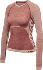 hummel CEA Seamless Tight Funktionsshirt langarm withered rose/rose tan melange (Damen)