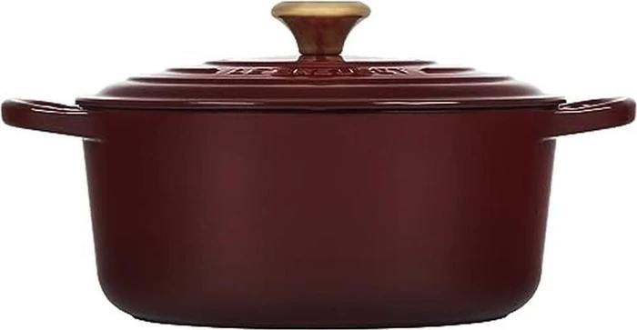 Le Creuset Signature Gusseisen Bräter rund 22cm 3.3l garnet