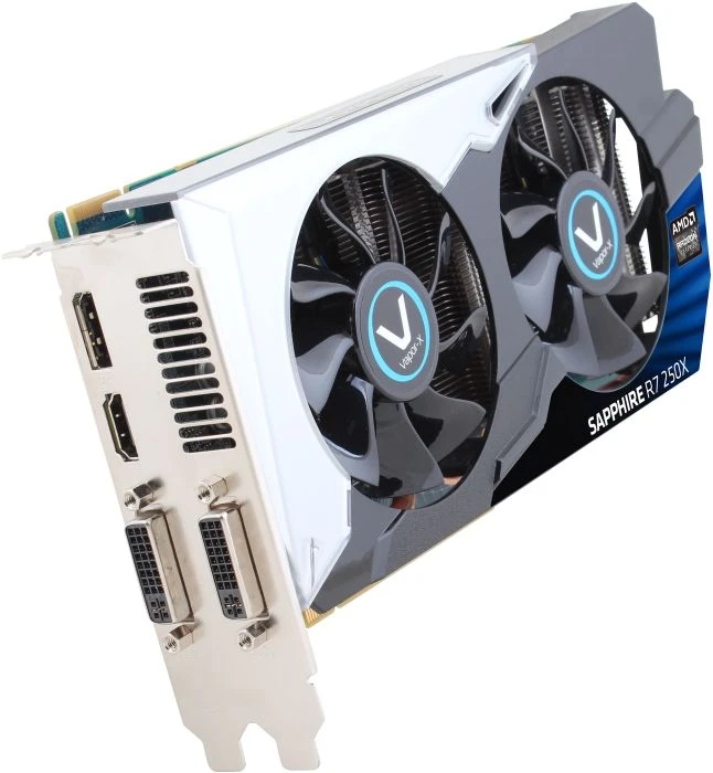 Sapphire Vapor-X Radeon R7 250X OC, 1GB GDDR5, 2x DVI, HDMI, DP, lite retail