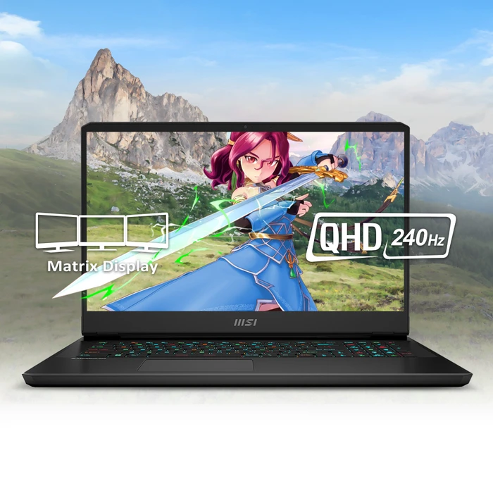 MSI Alpha 17 C7VG-054, Ryzen 7 7840HX, 32GB RAM, 1TB SSD, GeForce RTX 4070, DE