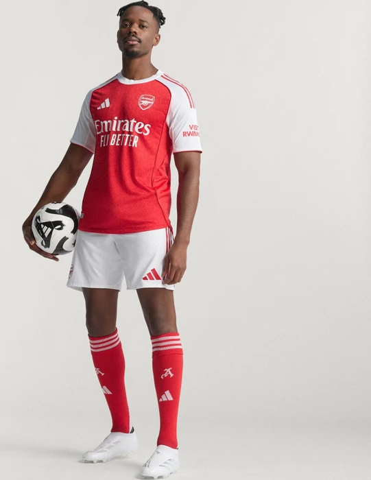 adidas FC Arsenal Authentic 2025/2026 Heimtrikot kurzarm better scarlet/white (Herren)