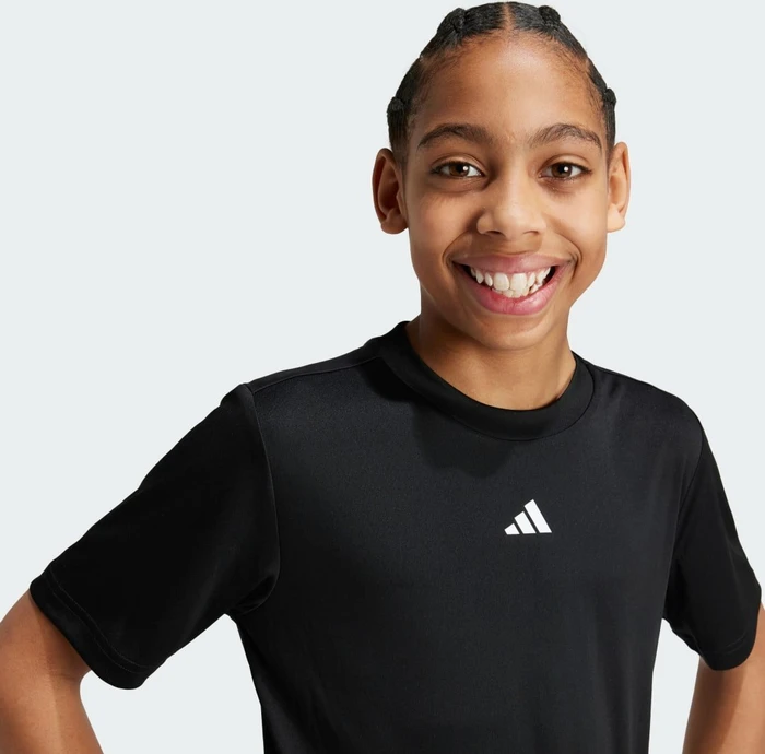 adidas Train Essentials Logo Regular Fit Funktionsshirt kurzarm schwarz/weiß (Junior)