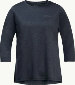 Jack Wolfskin Crosstrail Funktionsshirt 3/4 night blue (Damen)