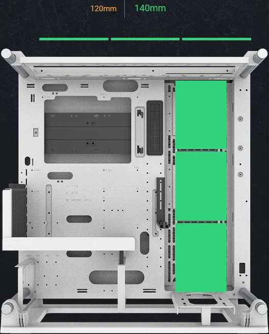 Thermaltake Core P3 TG Pro Snow Edition, weiß, Glasfenster
