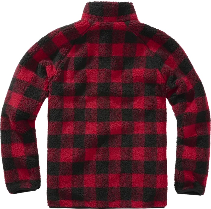 Brandit Teddyfleece Jacke rot/schwarz (Herren) (5021-41) – Bild 2 von 7