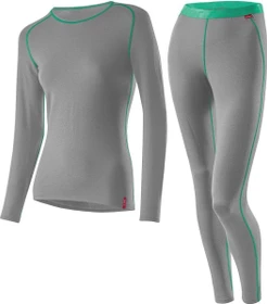 Löffler Transtex Warm Shirt und Hose Set langarm grau (Herren)