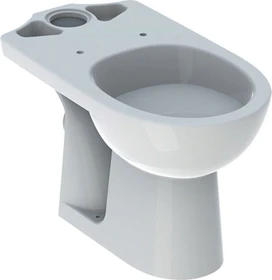 Geberit Renova Stand-WC für AP-Spülkasten aufgesetzt, Tiefspüler, Abgang horizontal weiß/KeraTect