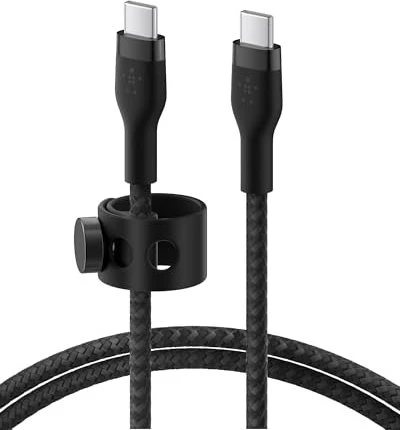 Belkin BoostCharge Pro Flex USB-C/USB-C Kabel 2.0m schwarz