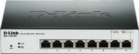D-Link DGS-1100 Desktop Gigabit Smart Switch, 8x RJ-45, 64W PoE (DGS-1100-08P)