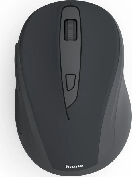 Hama WM-400 Silent Wireless 6-Button Mouse schwarz/grau, USB
