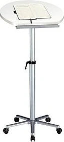 Maul Ergonomisches Stehpult Stehtisch 60x51cm weiß/silber