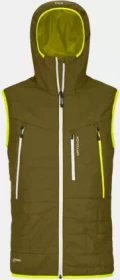 Ortovox Swisswool Piz Boé Funktionsweste green moss (Herren)