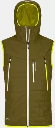 Ortovox Swisswool Piz Boé Funktionsweste green moss (Herren)