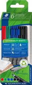 Staedtler Lumocolor 318 permanent sortiert, 4er-Set