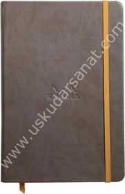 Rhodia Rhodiarama Notizbuch, A5, liniert, Hardcover, braun, 96 Blatt
